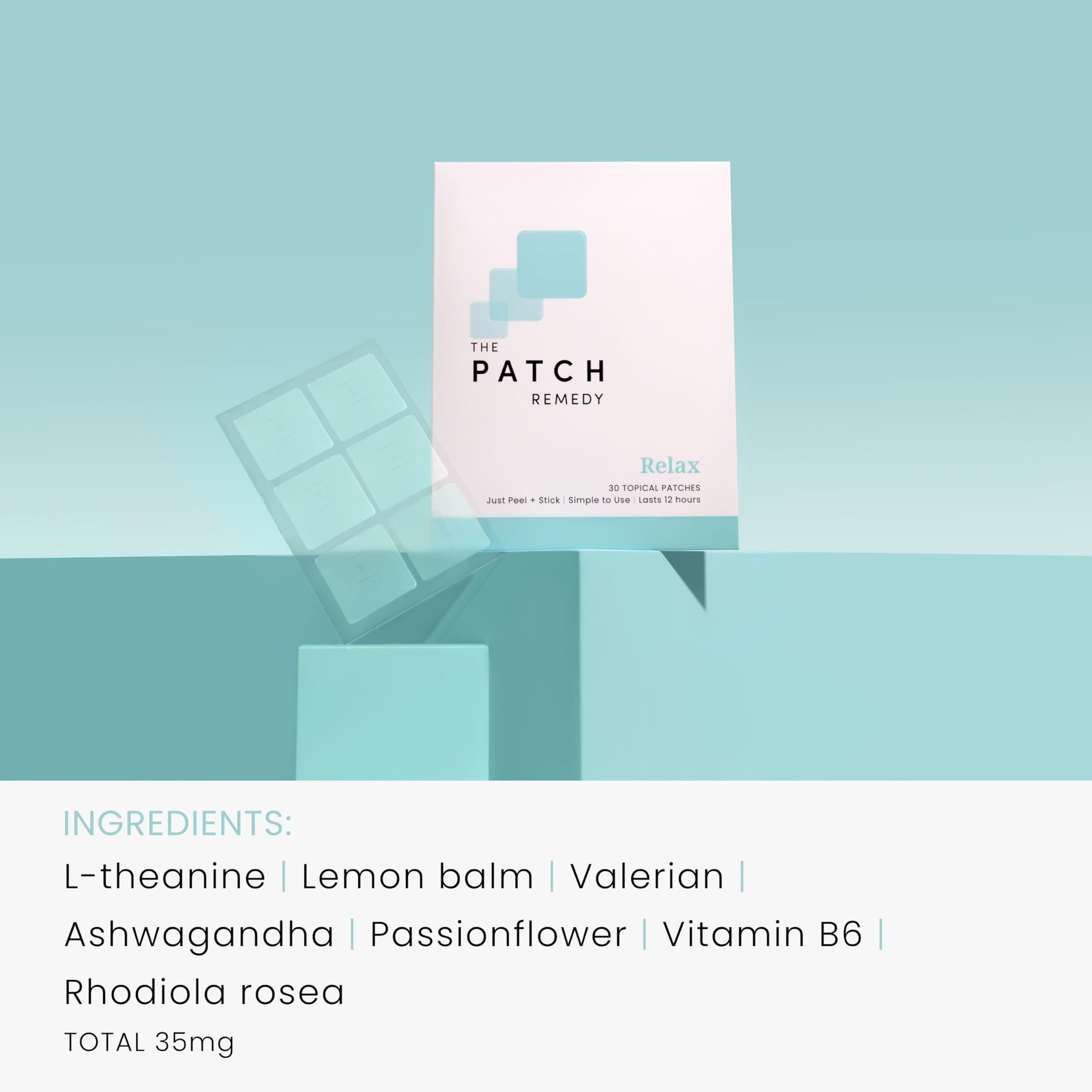 The Patch Remedy Sleep Supplement Patches applied on skin
