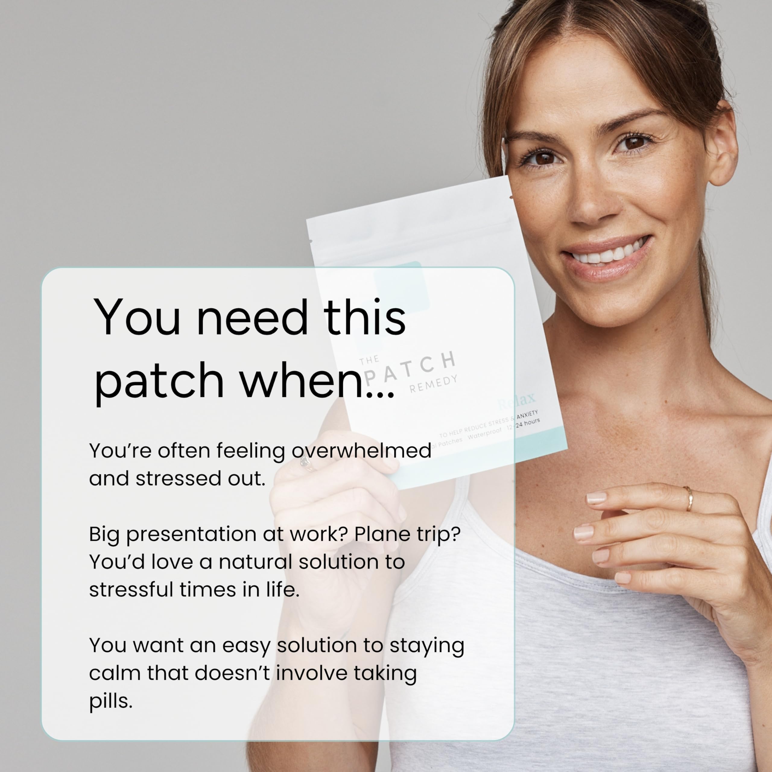 The Patch Remedy Sleep Supplement Patches close-up showing sleek design