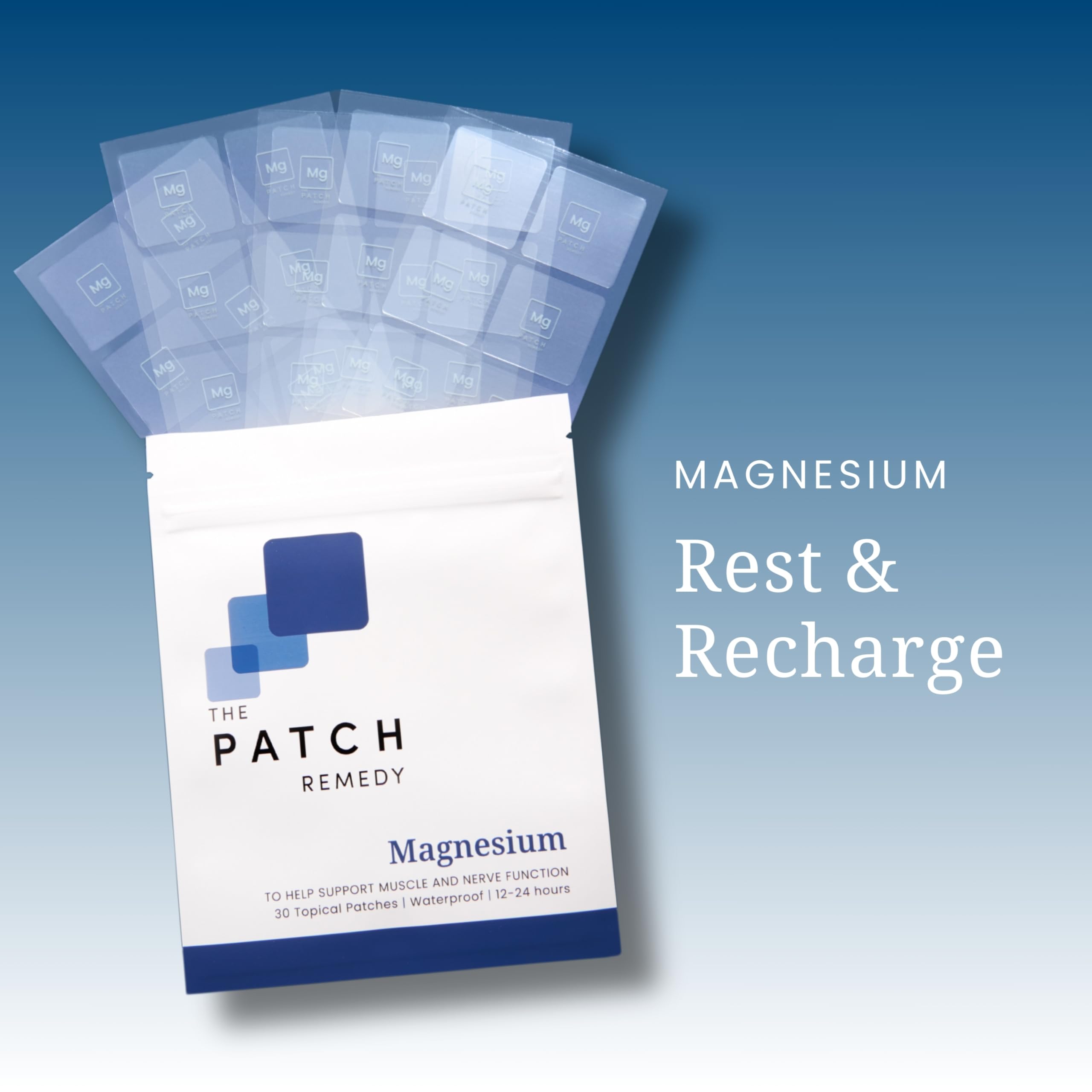 The Patch Remedy Wearable Magnesium Patches on a desk