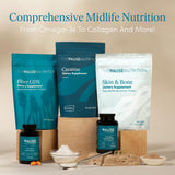 The 'Pause Life Omega-3 with Vitamins D & K softgels in a hand