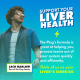 The Plug Milk Thistle capsules showing ingredients list