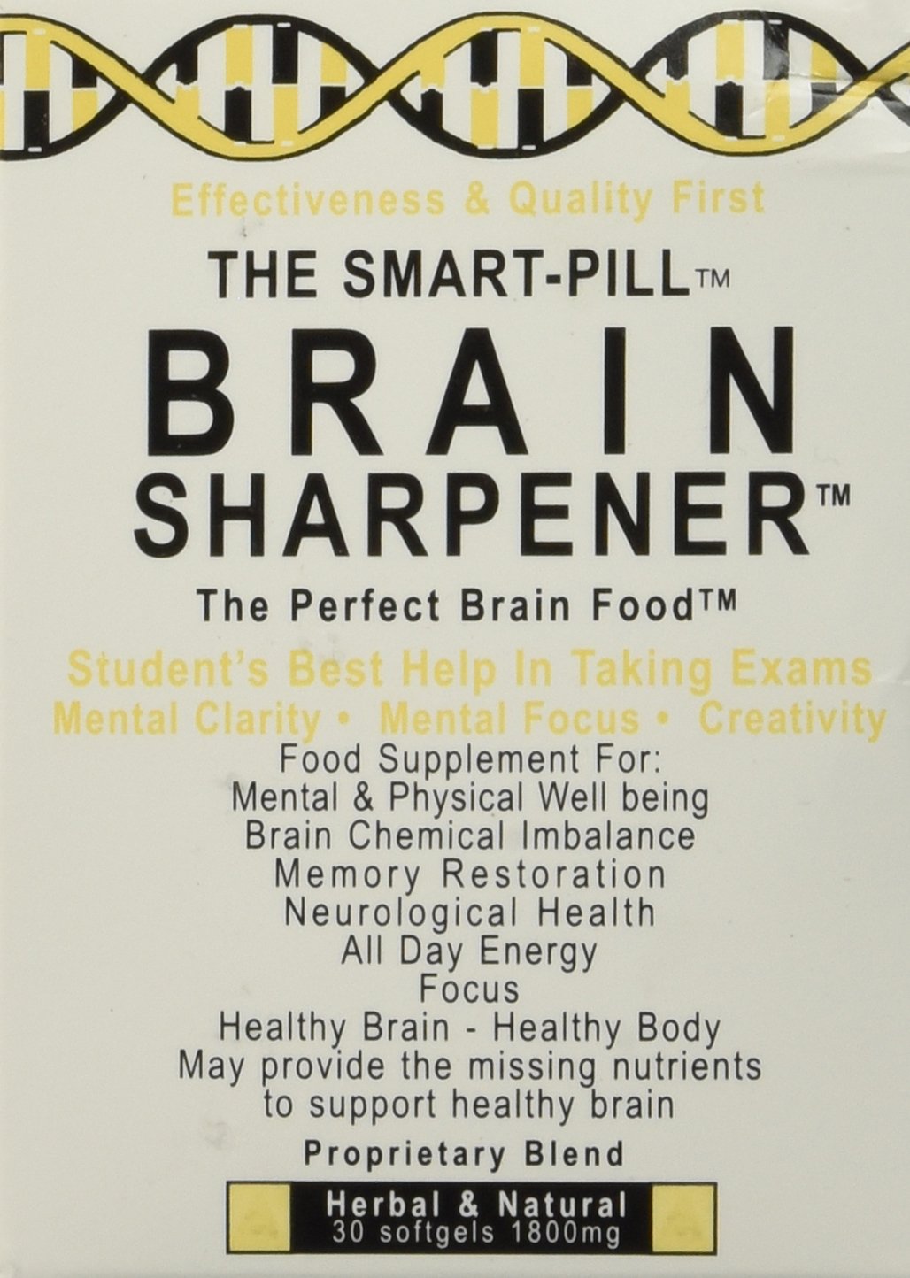 The Smart Pill Brain Sharpener 68g front view with packaging