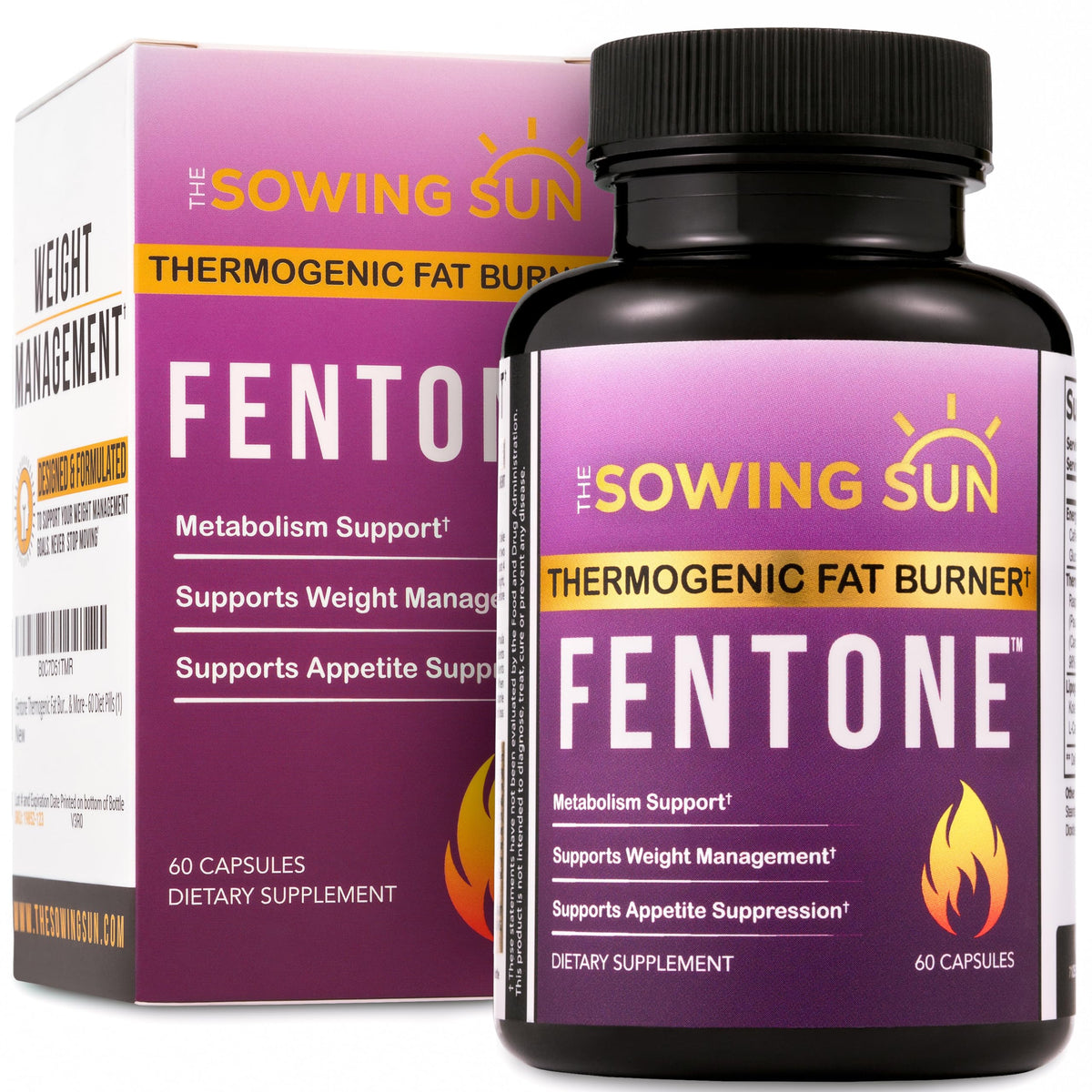 the sowing sun Fentone Natural a balanced routine Support Supplement front view