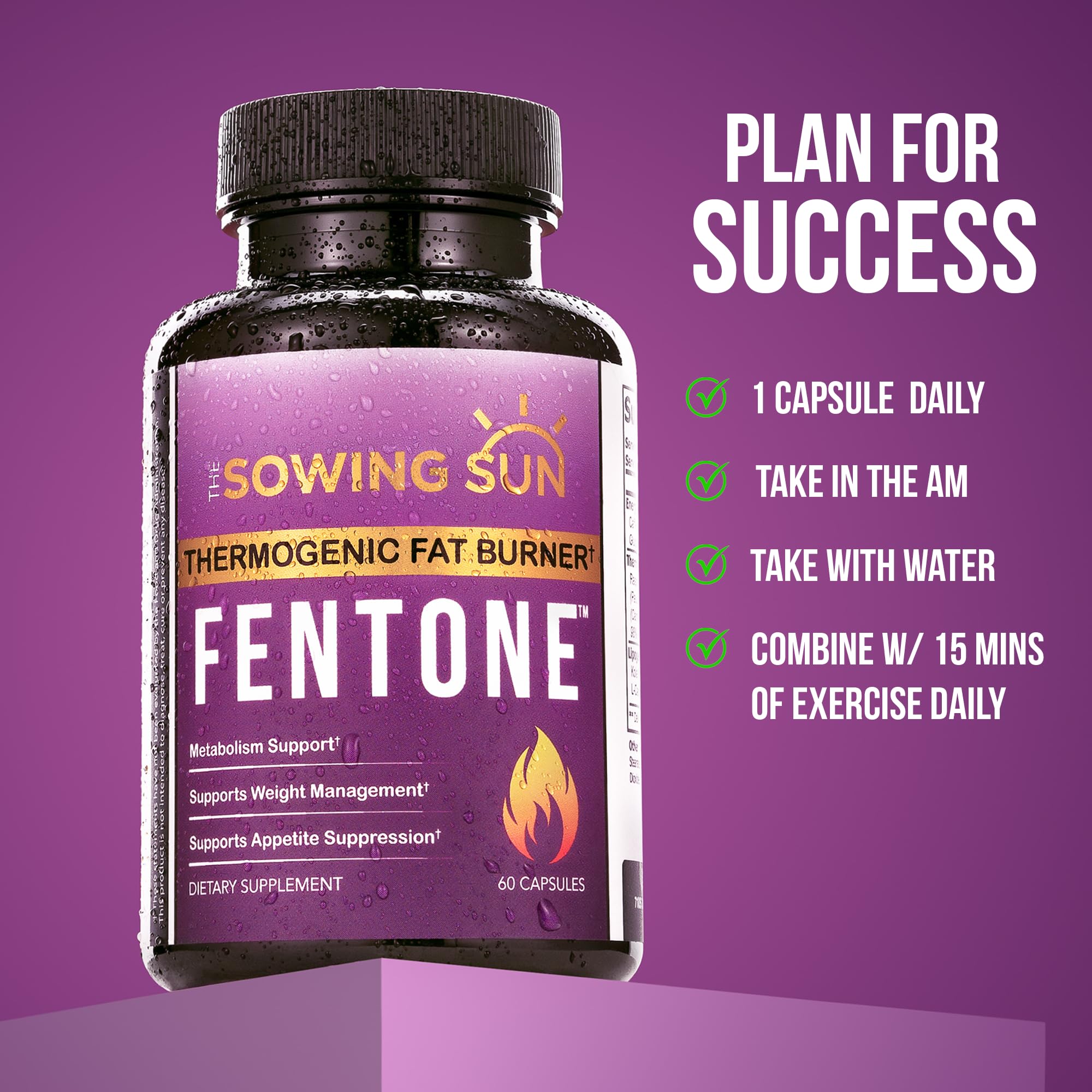 the sowing sun Fentone supplement lifestyle scene with fitness gear