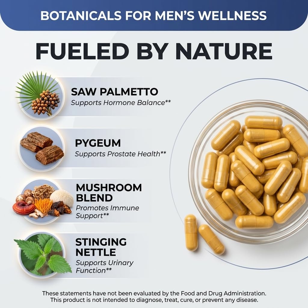 the sowing sun Saw Palmetto Prostate Support Capsules packaging