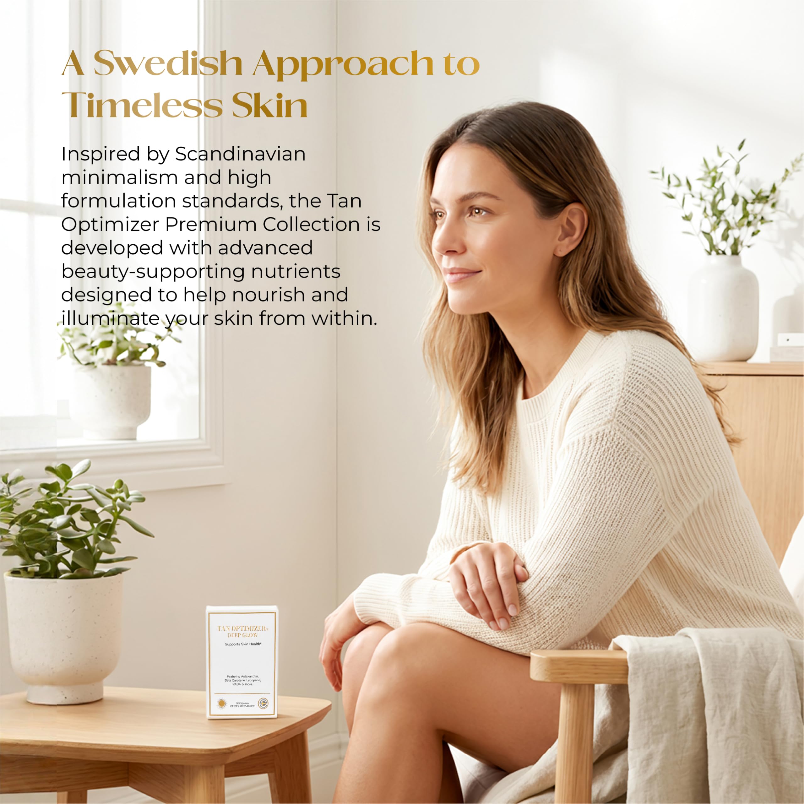 The Swedish Diet Astaxanthin capsules in a hand