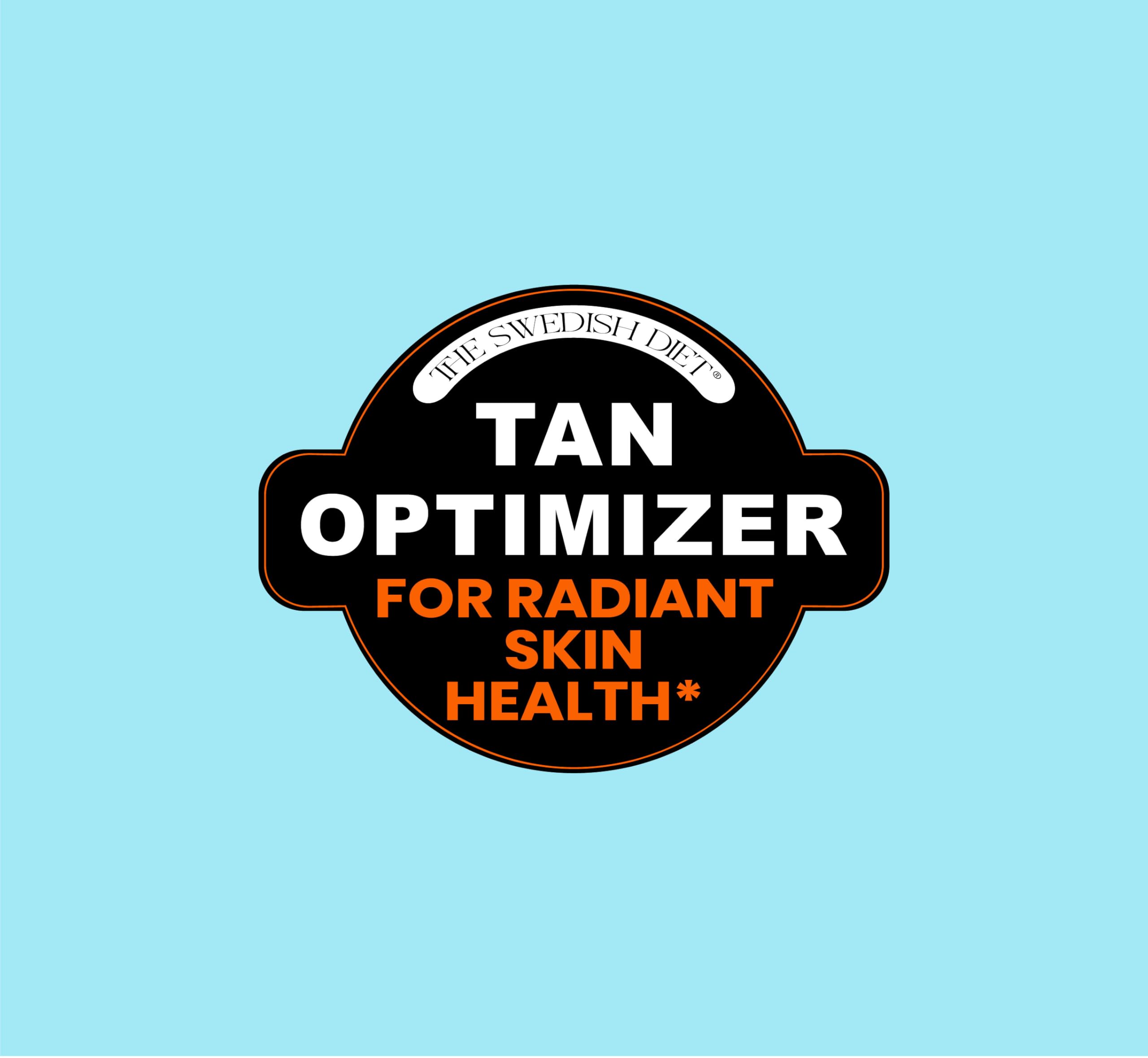 The Swedish Diet Tan Optimizer 30 Capsules on a wooden table