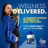 The Veggie Doctor Vegan Omega-3 Algal Oil Capsules close-up