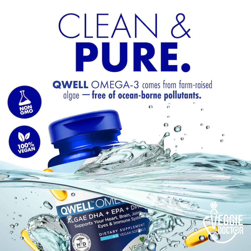 The Veggie Doctor Vegan Omega-3 Algal Oil Capsules in a health setting