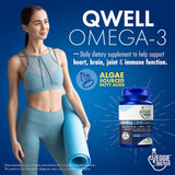 The Veggie Doctor Vegan Omega-3 Algal Oil Capsules with packaging