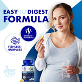 The Veggie Doctor Vegan Prenatal DHA & EPA Softgels close-up