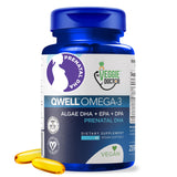 The Veggie Doctor Vegan Prenatal DHA & EPA Softgels front view