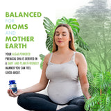 The Veggie Doctor Vegan Prenatal DHA & EPA Softgels on a wooden table