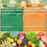 The Vitamin Kitchen Fruit and Veggie Supplement 180 Capsules side view