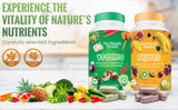The Vitamin Kitchen Fruit and Veggie Supplement 180 Capsules with a measuring spoon