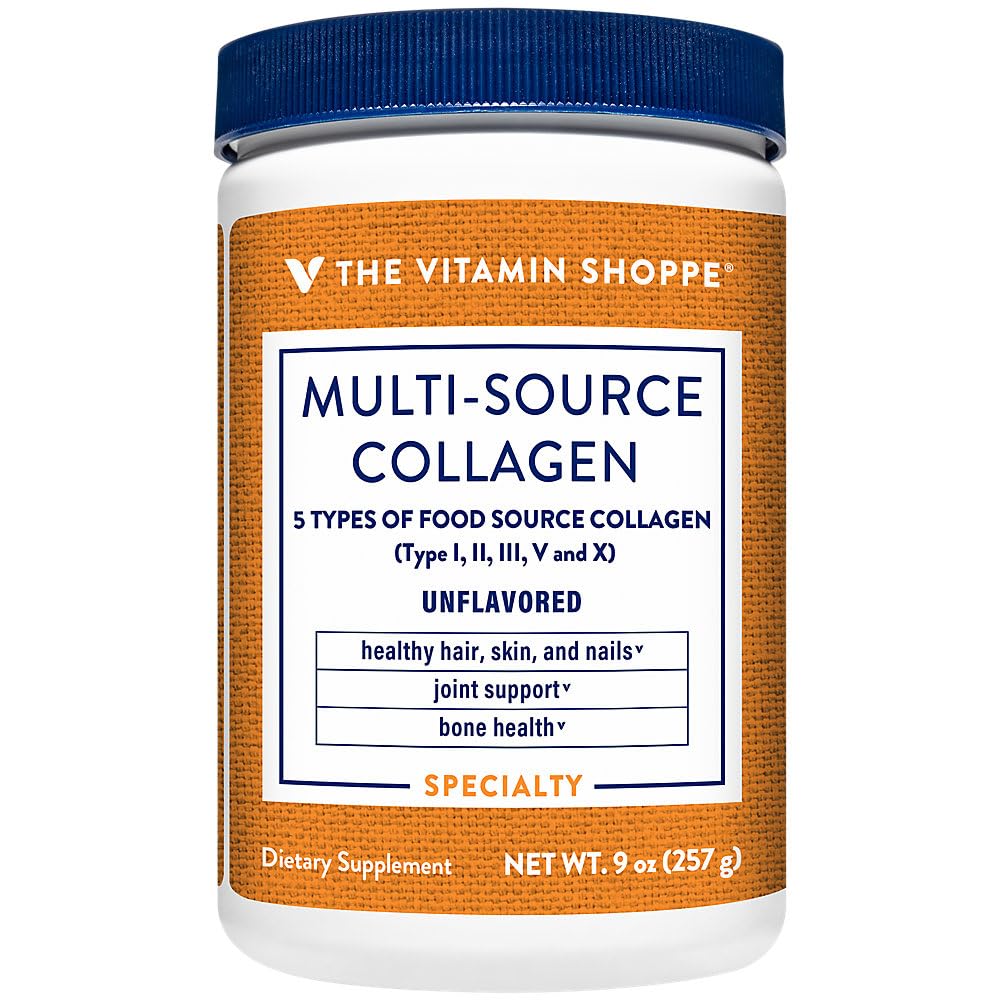 The Vitamin Shoppe Multi-Source Collagen Powder 340g front view