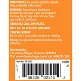 The Vitamin Shoppe Probiotic Capsules back view with ingredient list