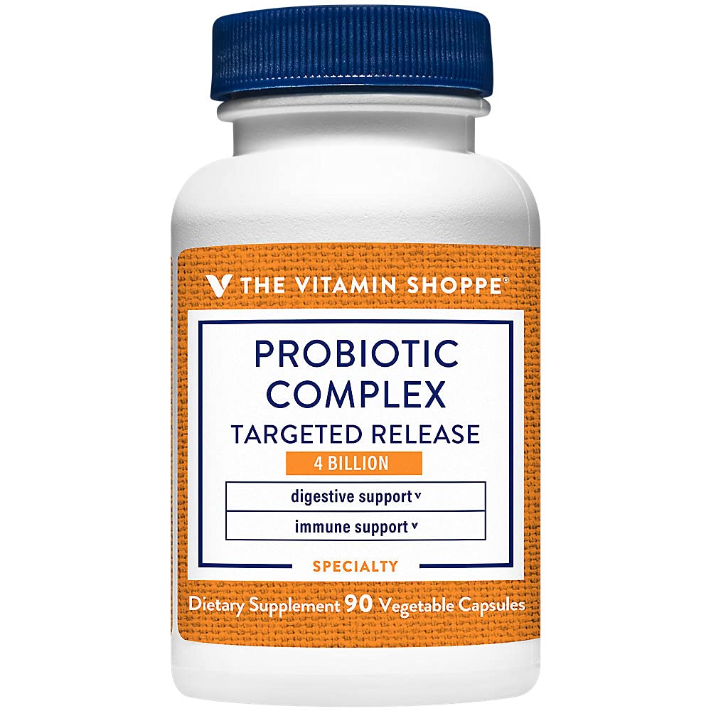 The Vitamin Shoppe Probiotic Capsules front view with packaging