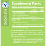 The Vitamin Shoppe Turmeric Capsules bottle with label