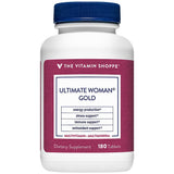 The Vitamin Shoppe Ultimate Woman’s Gold Multivitamin bottle front view