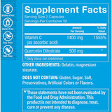 The Vitamin Shoppe Vitamin C 1400 MG 100 Capsules side view