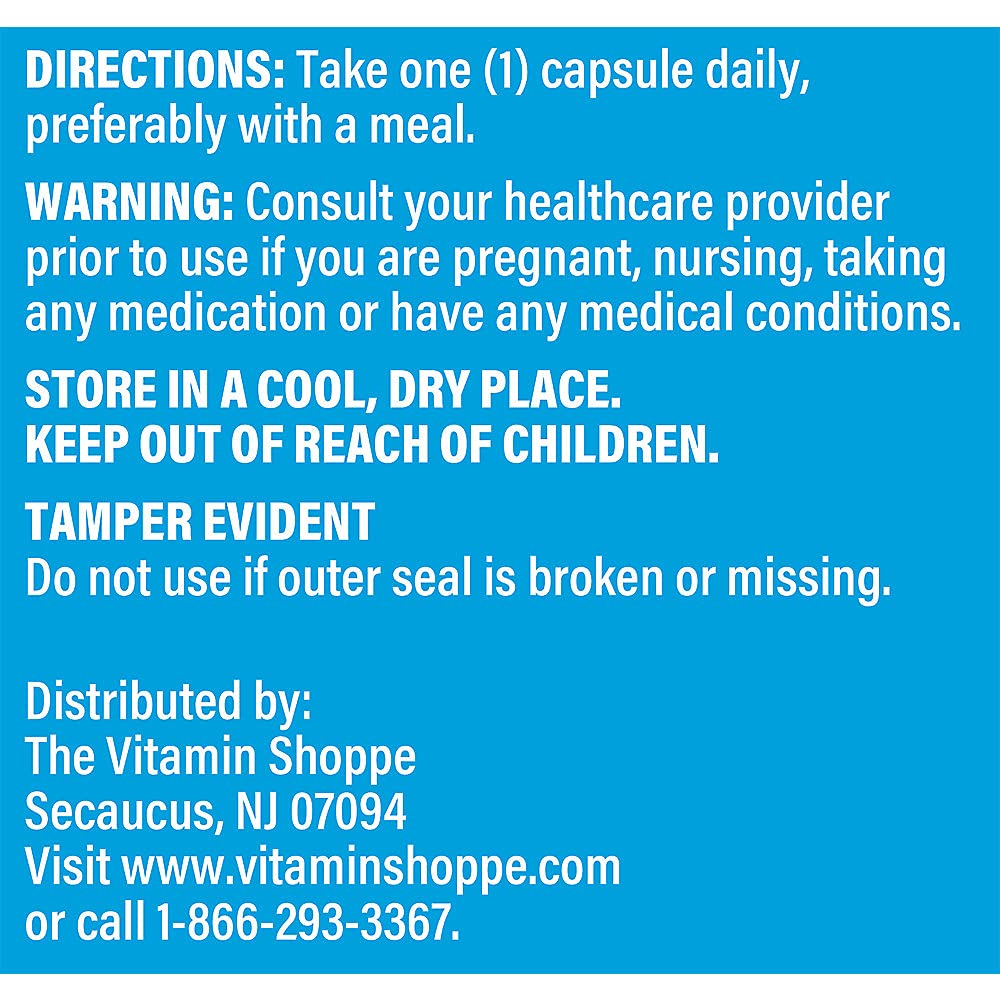 The Vitamin Shoppe Zinc Supplement capsules close-up