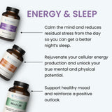 The Wellness Company Restful Sleep Capsules with a calming background