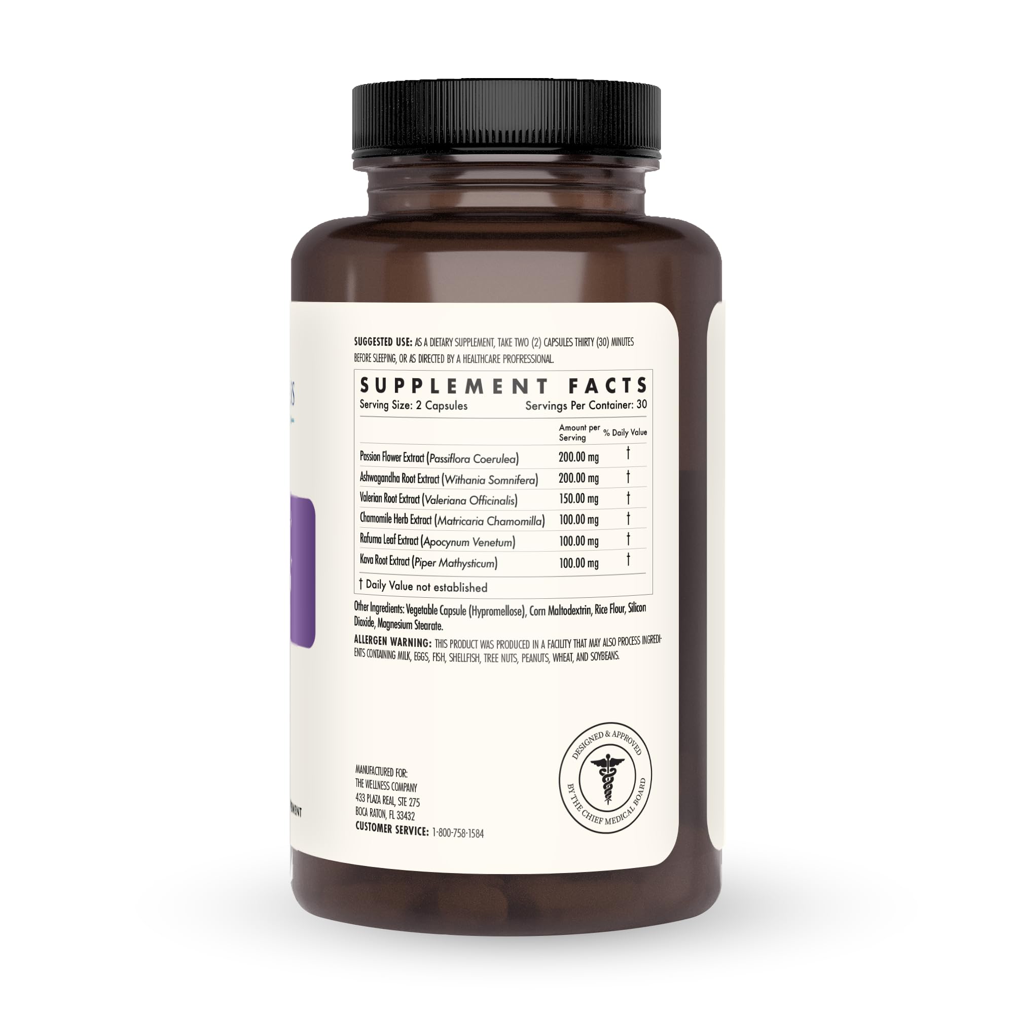 The Wellness Company Sleep Supplement packaging side view