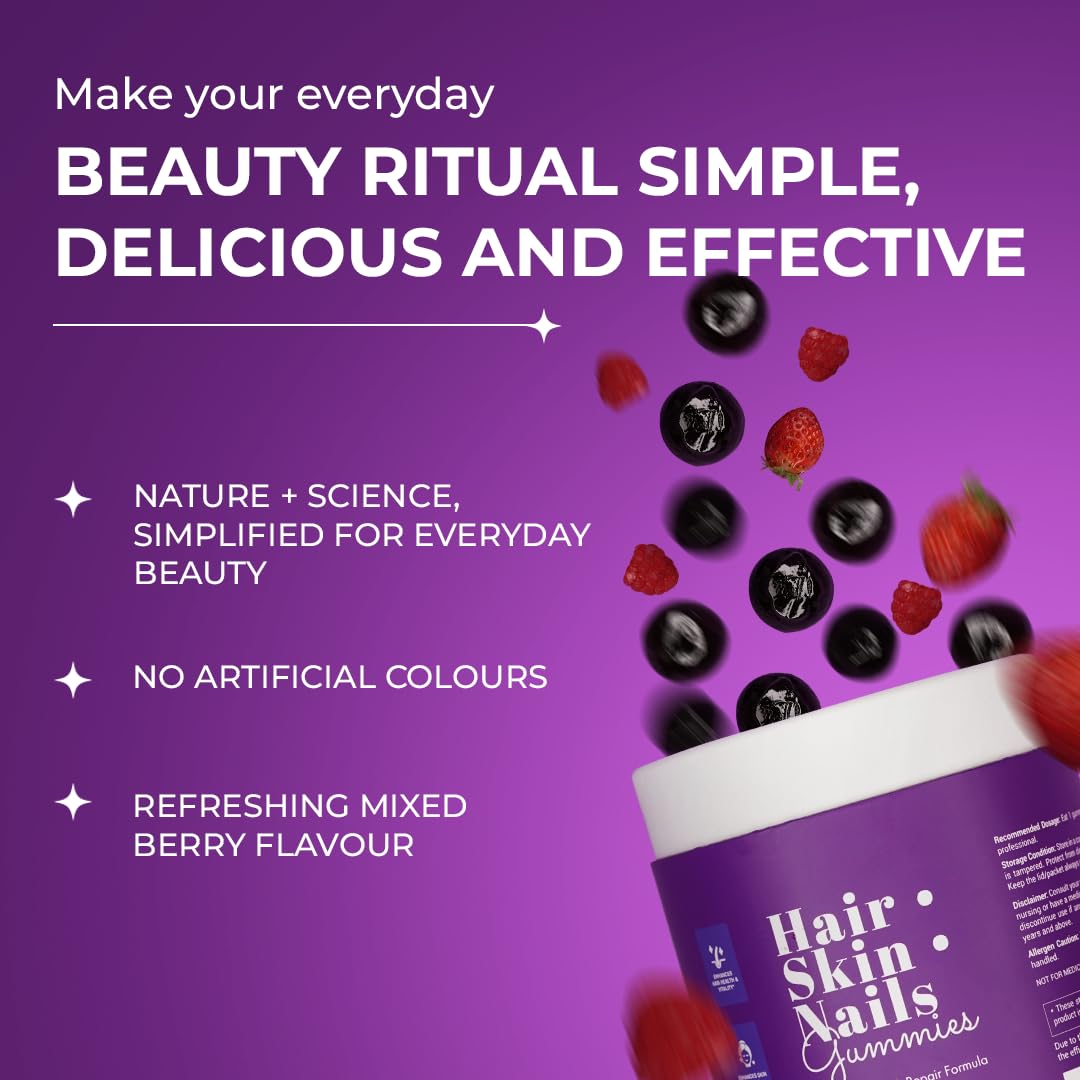 The Wellness Project Biotin Gummies with a close-up of the gummies