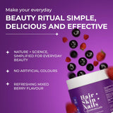 The Wellness Project Biotin Gummies with a close-up of the gummies