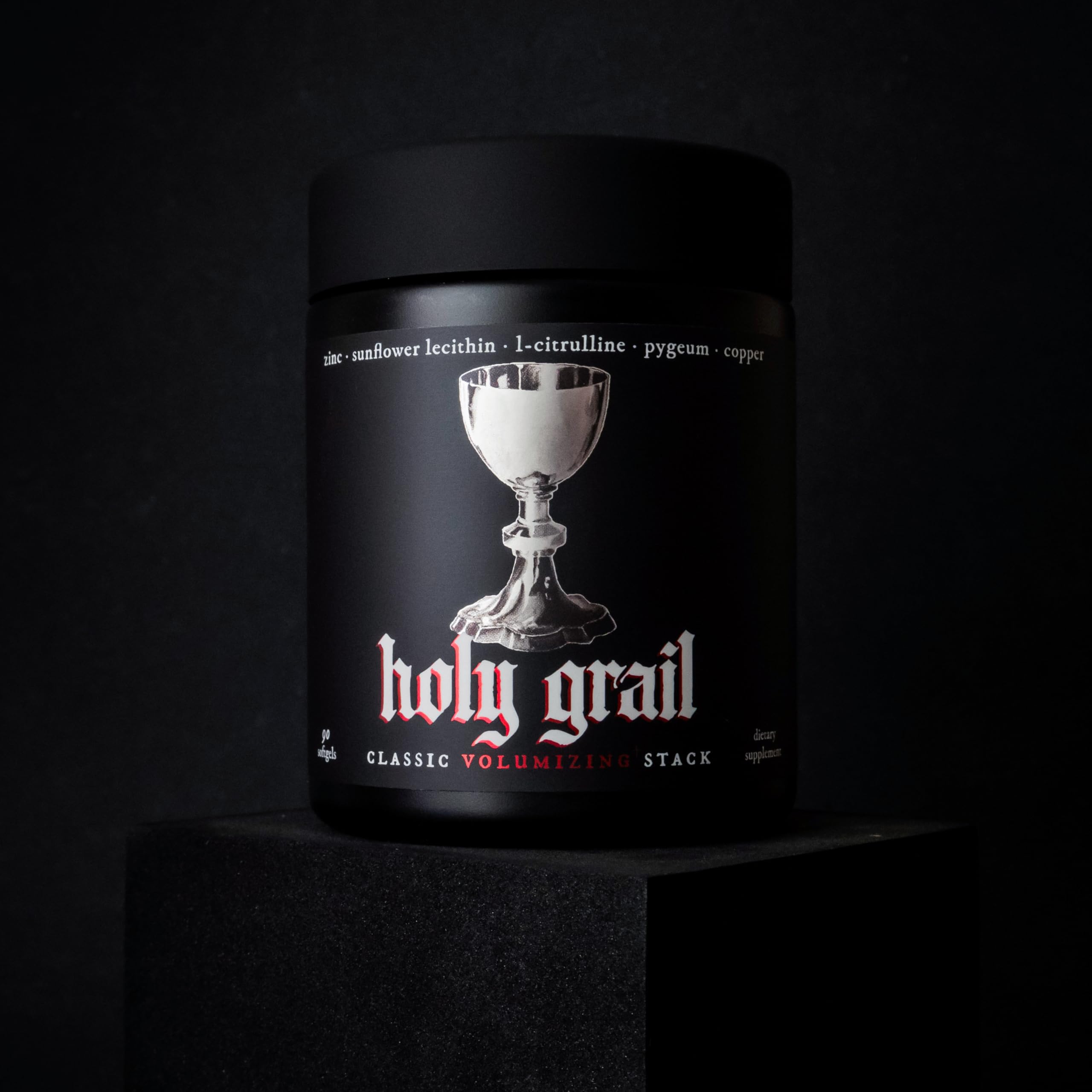Theorycraft Holy Grail Semen Volumizer supplement capsule close-up