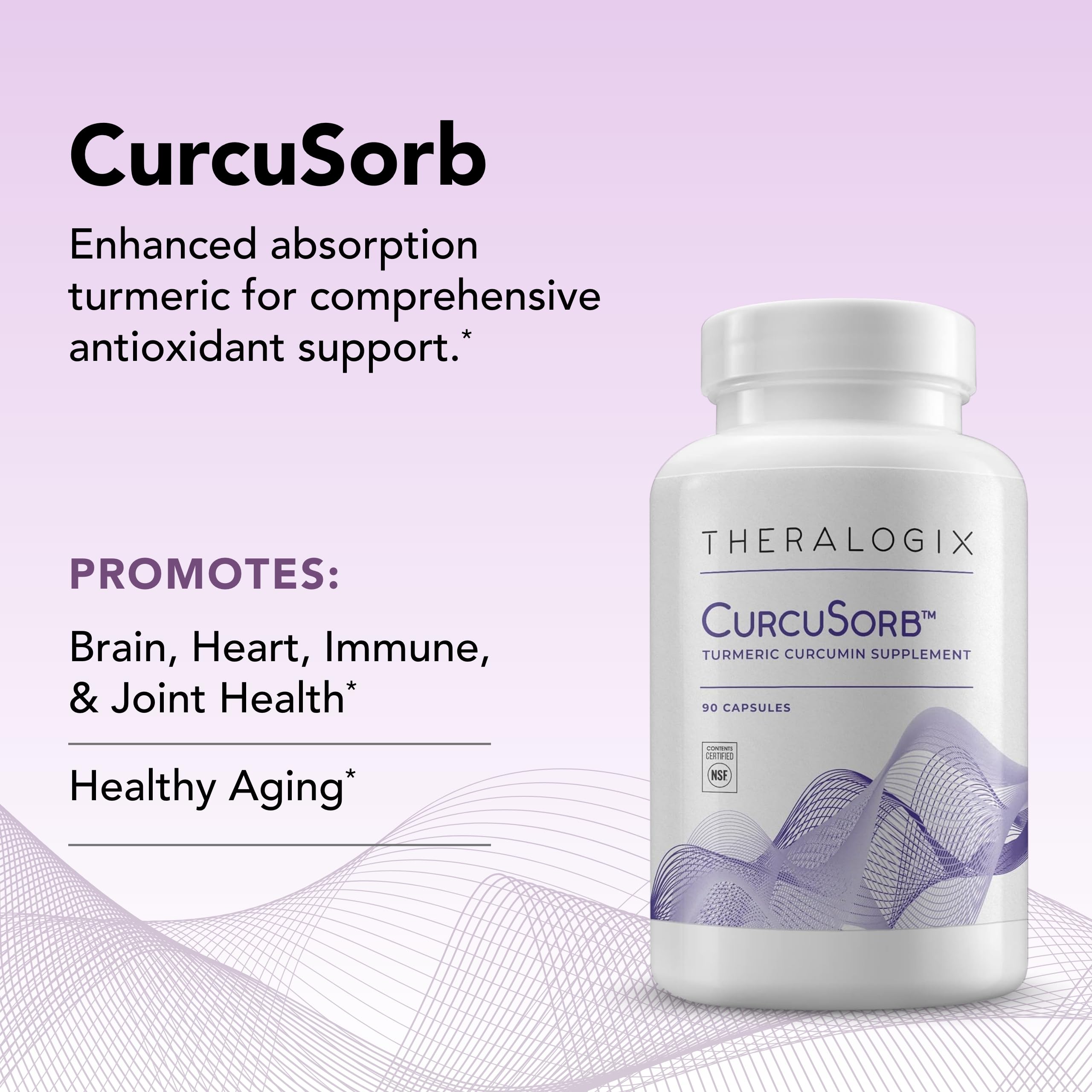 Theralogix CurcuSorb Turmeric Curcumin Supplement packaging