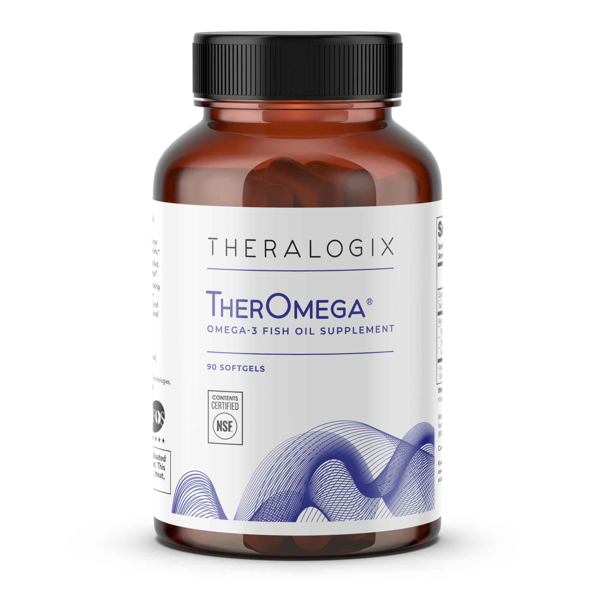 Theralogix Omega-3 Fish Oil Supplement softgel front view