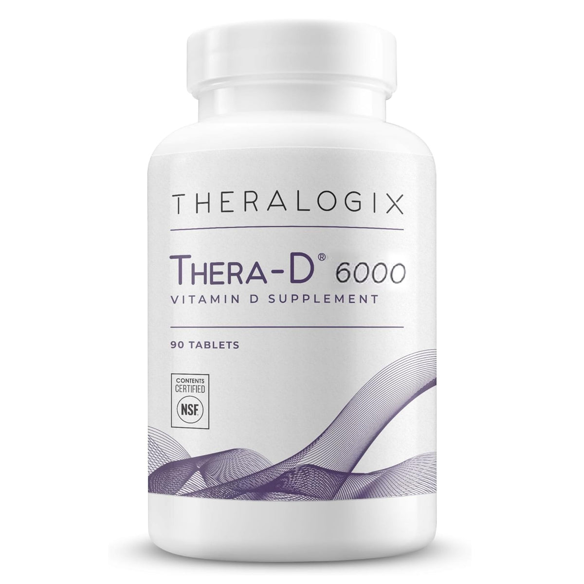 Theralogix Thera-D 6000 Vitamin D3 Supplement 150mcg front view
