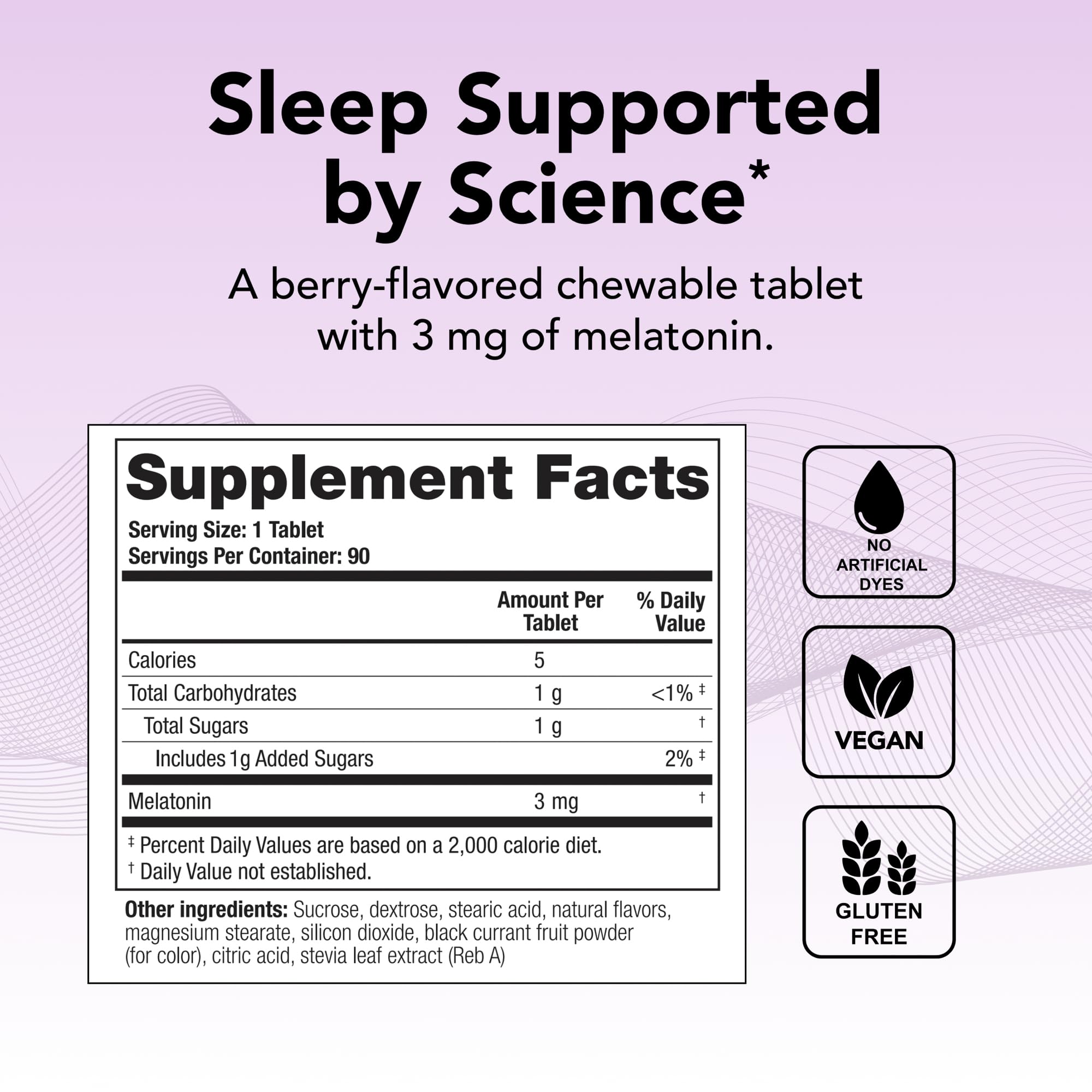 Theralogix Theratonin Chewable Melatonin 90 count packaging