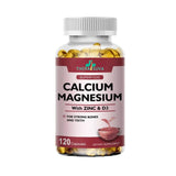 TheraSuva Calcium capsules on a wooden surface