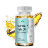 TheraSuva Fish Oil Omega-3 Supplement 2500mg 60 Softgels front view