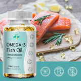TheraSuva Fish Oil Omega-3 Supplement softgels close-up