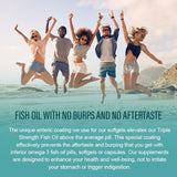 TheraSuva Fish Oil Omega-3 Supplement softgels in hand