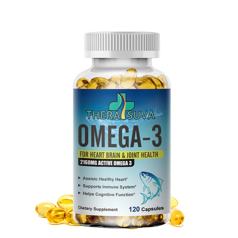 TheraSuva Fish Oil Supplement front view with packaging