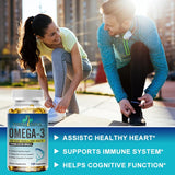 TheraSuva Fish Oil Supplement softgels in a hand
