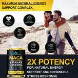TheraSuva Ginseng Supplement 132g side view with ingredients