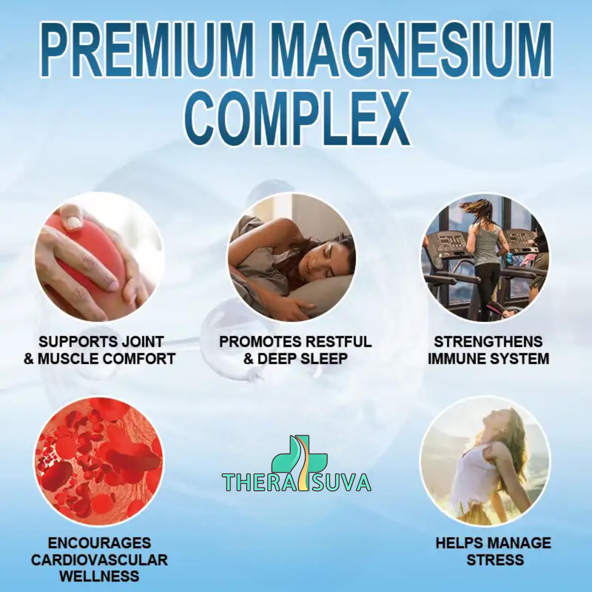 TheraSuva Magnesium Glycinate Supplement capsule close-up