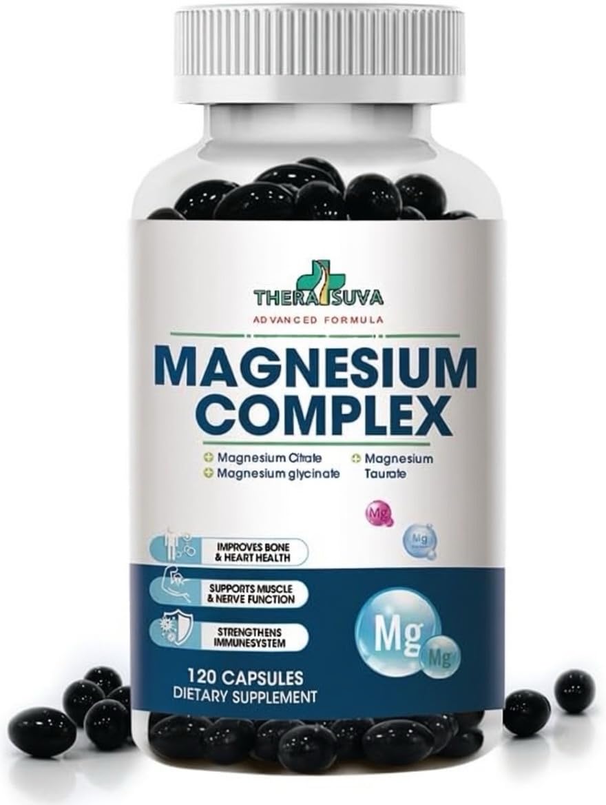 TheraSuva Magnesium Glycinate Supplement front view