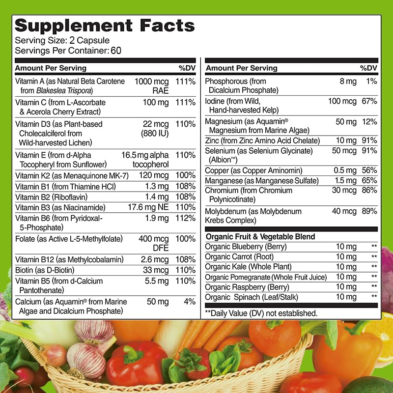 TheraSuva Multivitamin capsule close-up
