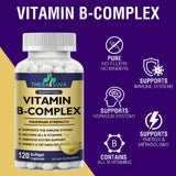 TheraSuva Vitamin B-Complex Supplement capsules in a hand