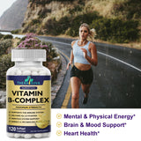 TheraSuva Vitamin B-Complex Supplement displayed with fresh fruits