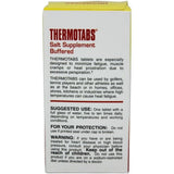 Thermotabs Sodium Supplement back view with nutritional information