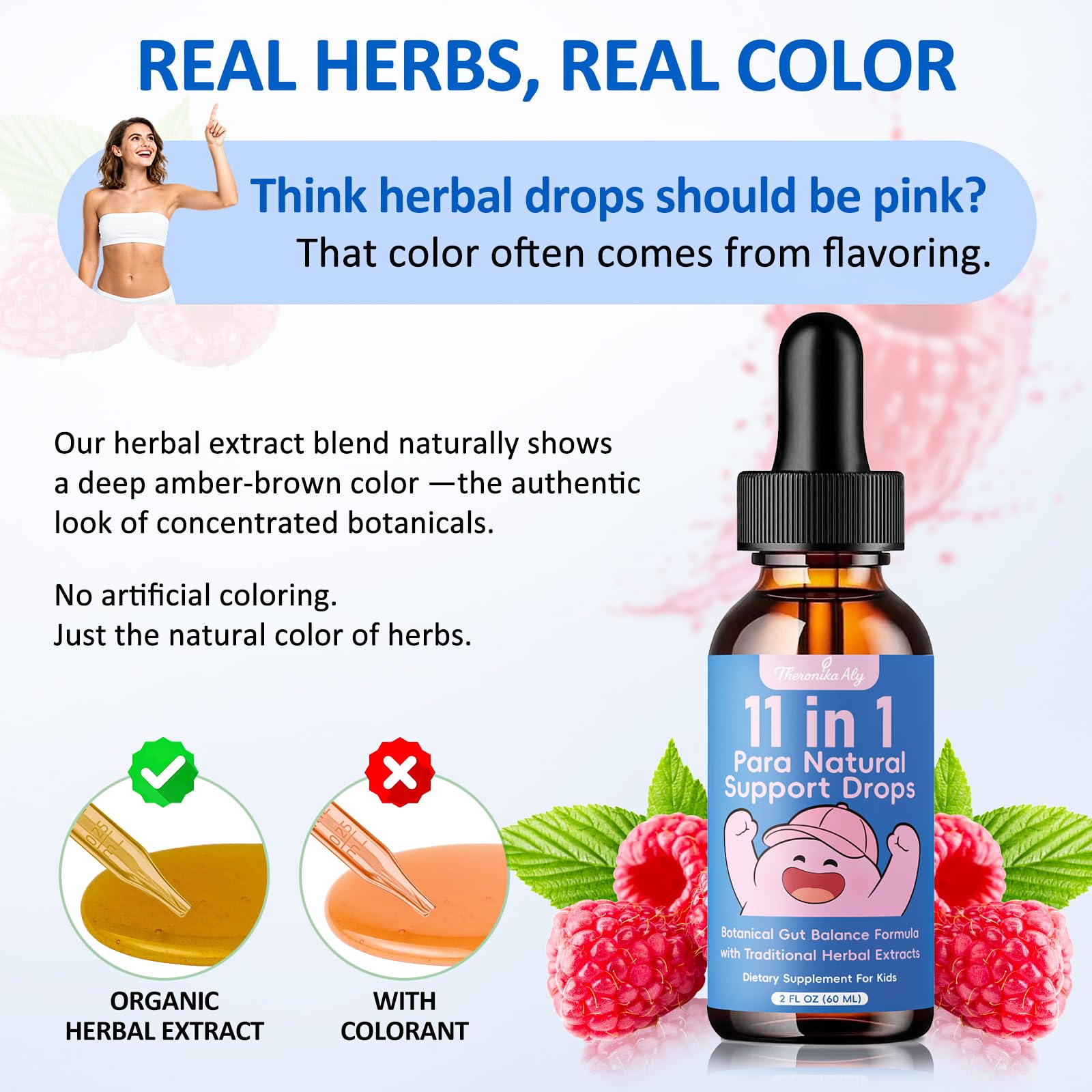 Theronika Aly Herbal daily Support Liquid 145g with measuring spoon