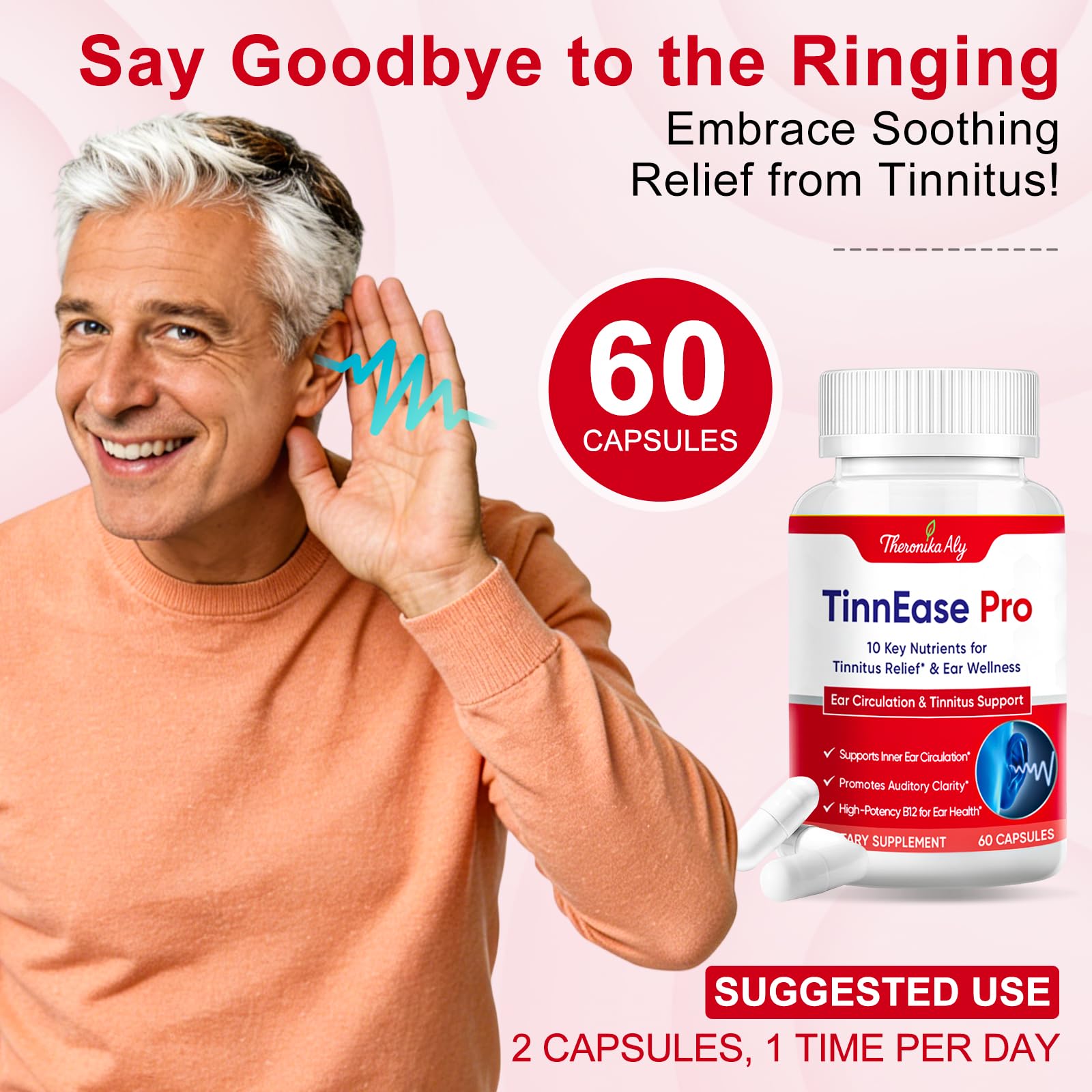 Theronika Aly Inner Ear Support Supplement packaging details